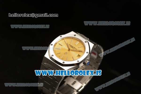 Audemars Piguet Royal Oak Swiss Ronda 763 Quartz Champagne Dial Steel Band - Click Image to Close